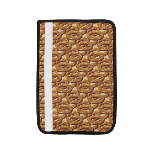 Bagel Pattern Print Design 02 Car Seat Belt Cover