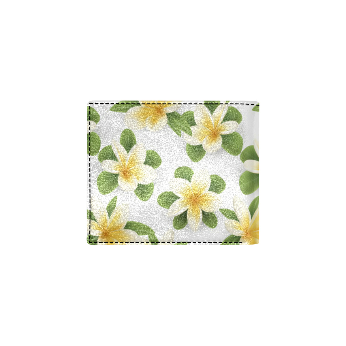 Yellow Plumeria Pattern Print Design PM012 Men's ID Card Wallet