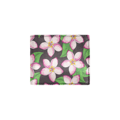 Pink Plumeria Pattern Print Design PM019 Men's ID Card Wallet