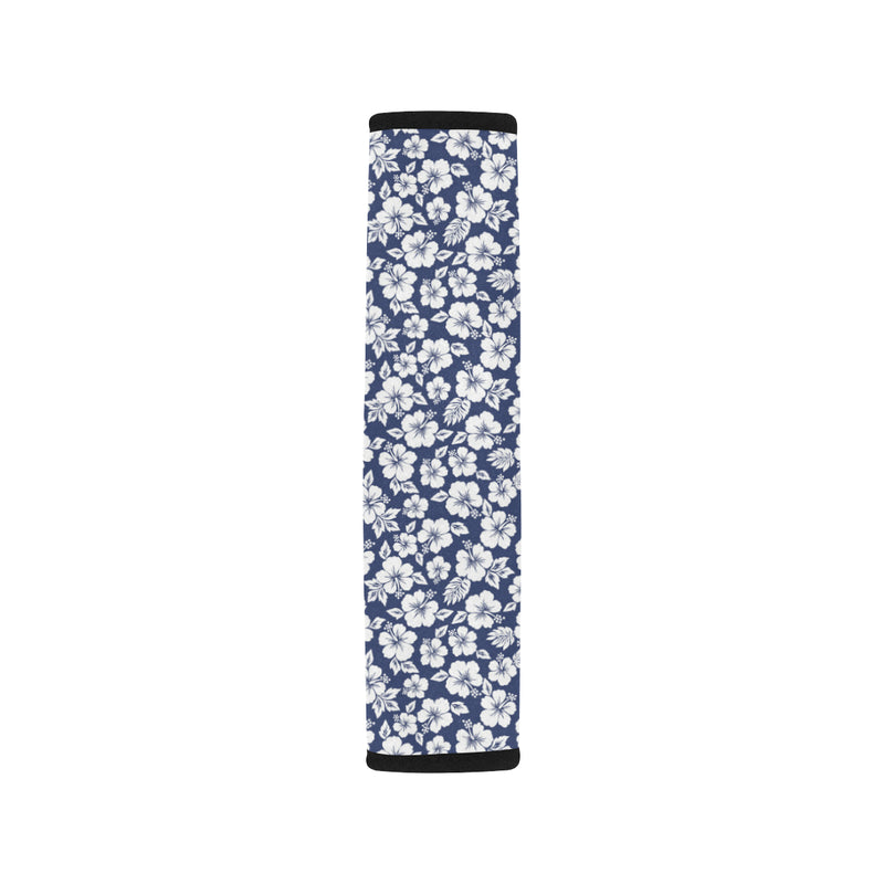 Hibiscus Blue Hawaiian Flower Style Car Seat Belt Cover