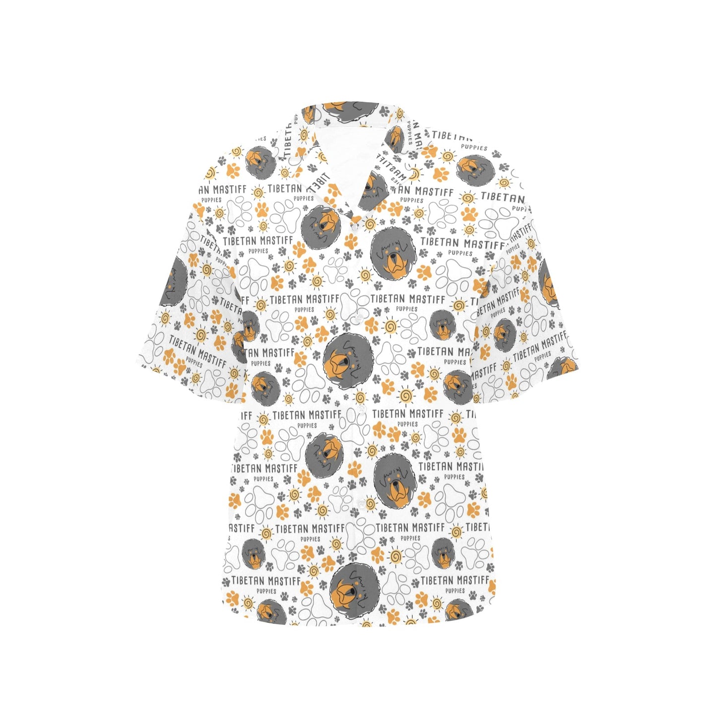Tibetan Mastiffs Print Design LKS302 Women's Hawaiian Shirt