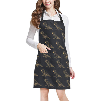 Parakeet Pattern Print Design A04 Apron with Pocket