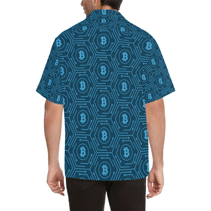 Cryptocurrency Pattern Print Design 04 Men's Hawaiian Shirt