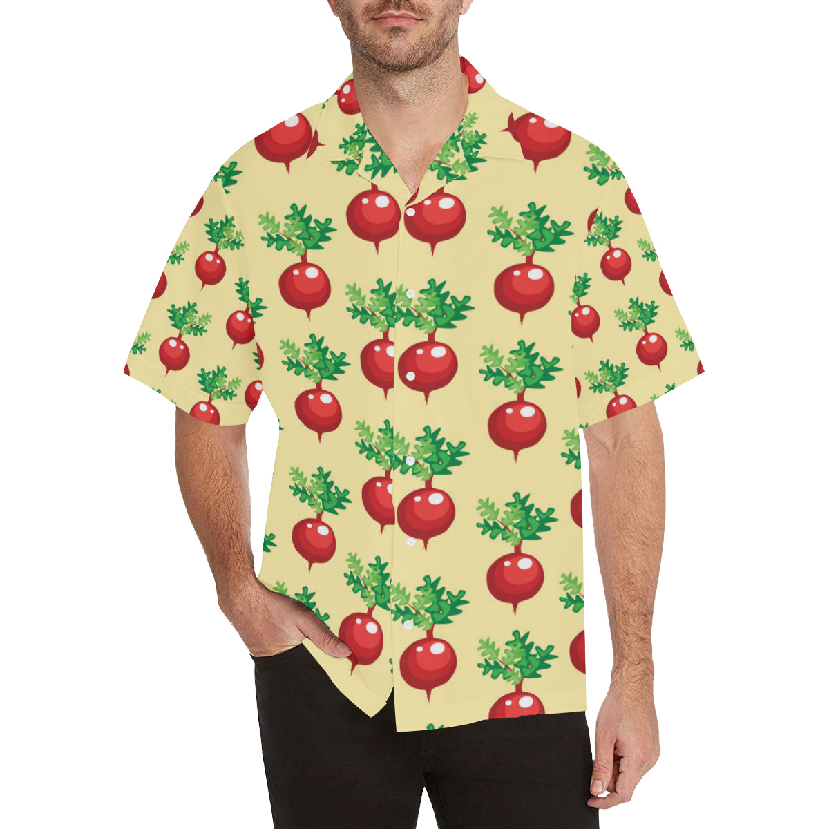 Radish Pattern Print Design A02 Men's Hawaiian Shirt