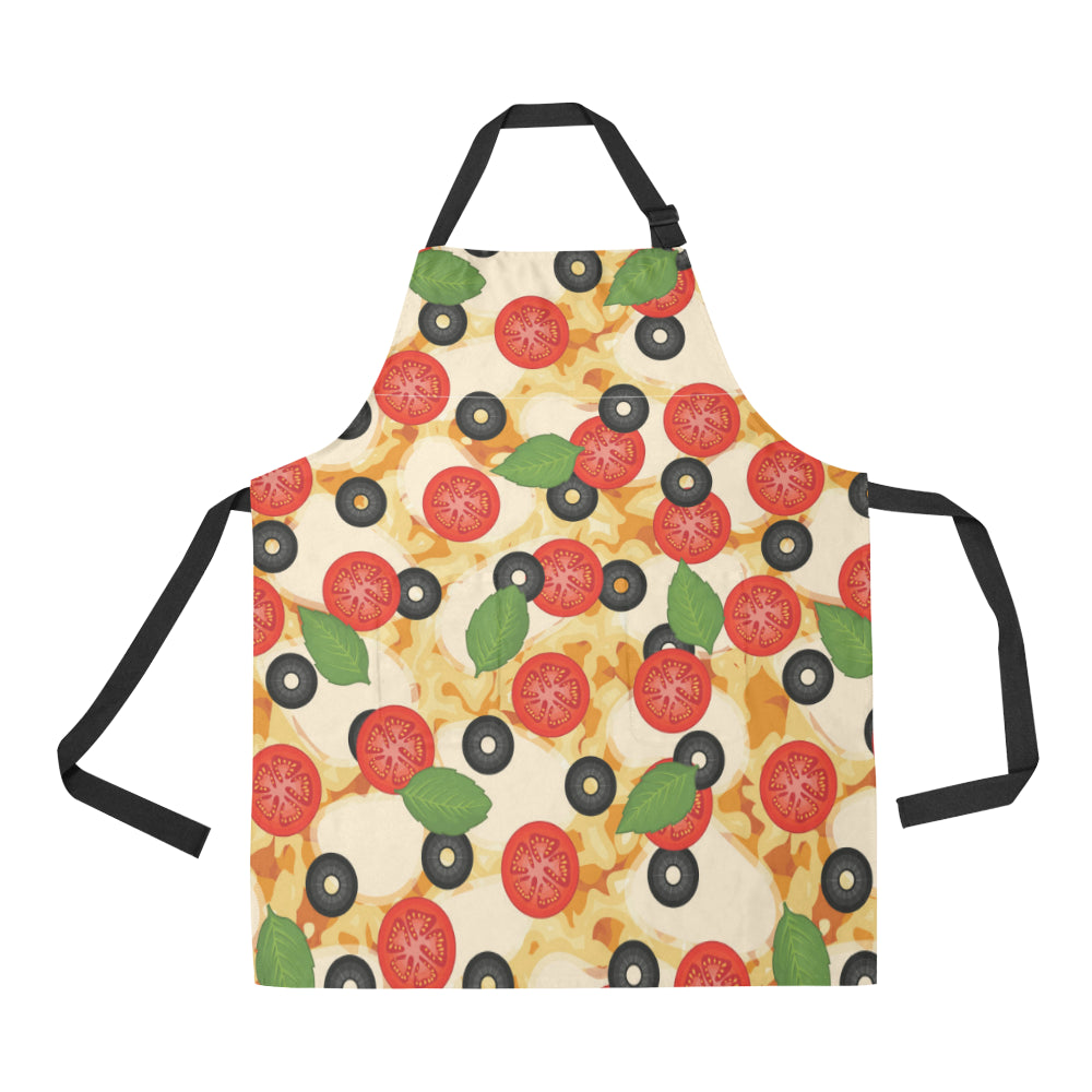 Pizza Pattern Print Design A05 Apron with Pocket