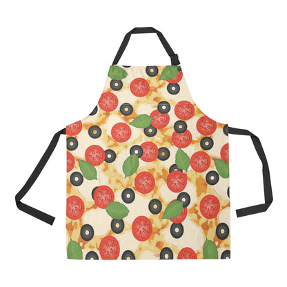 Pizza Pattern Print Design A05 Apron with Pocket