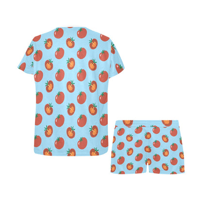 Tomato Print Design LKS304 Women's Short Pajama Set