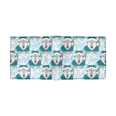 Alaskan Malamute Pattern Print Design 01 Men's ID Card Wallet