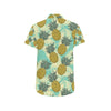 Pineapple Pattern Print Design PP03 Men's Short Sleeve Button Up Shirt