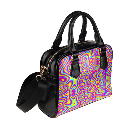 Liquid Pattern Print Design 06 Shoulder Handbag