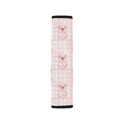 Pig Baby Pattern Print Design 01 Car Seat Belt Cover
