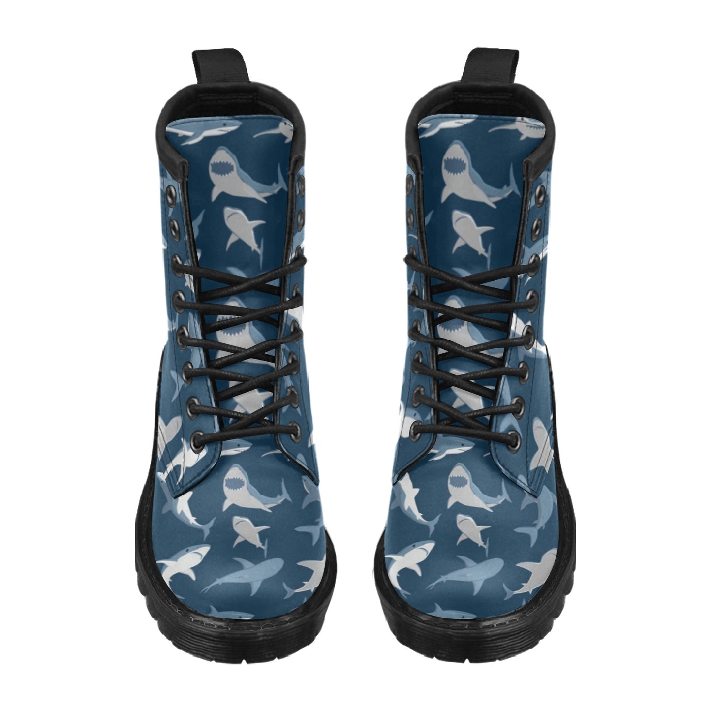 Shark Action Pattern Women's Boots