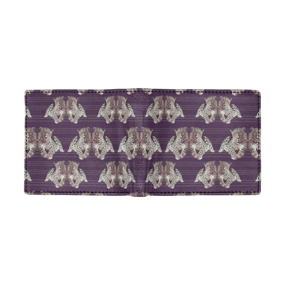 Leopard Pattern Print Design 01 Men's ID Card Wallet