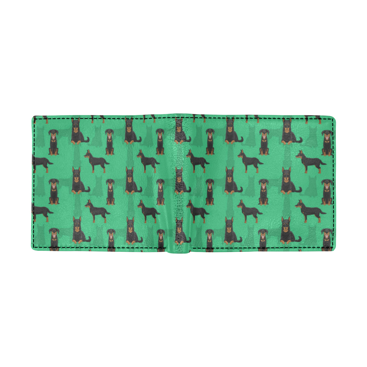 Beauceron Pattern Print Design 01 Men's ID Card Wallet