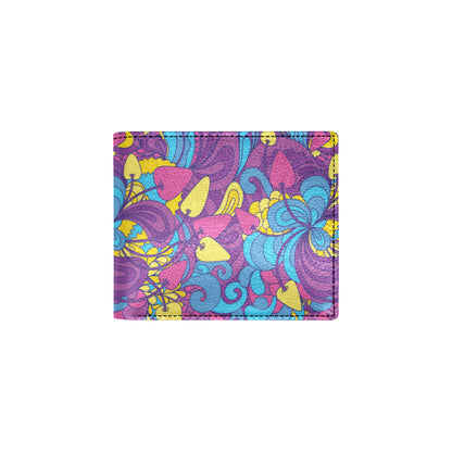 Psychedelic Mushroom Pattern Print Design A03 Men's ID Card Wallet