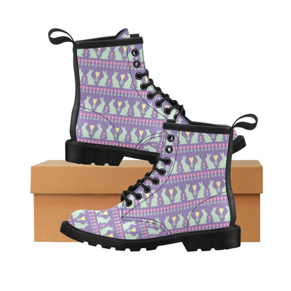 Rabbit Pattern Print Design RB01 Women's Boots