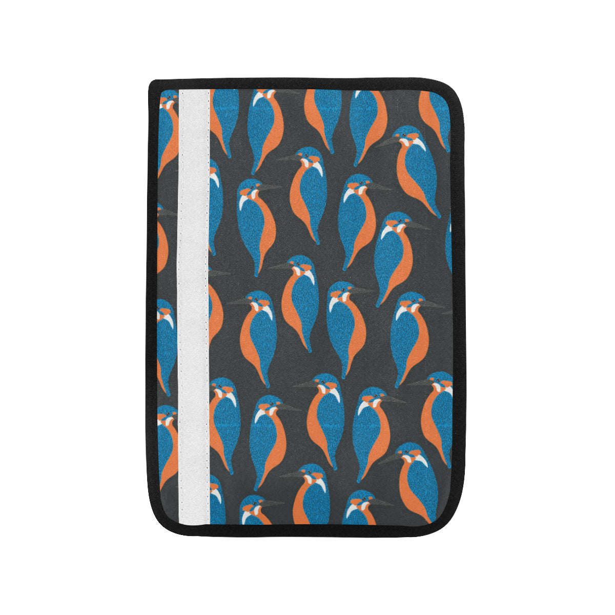 Kingfisher Pattern Print Design 03 Car Seat Belt Cover