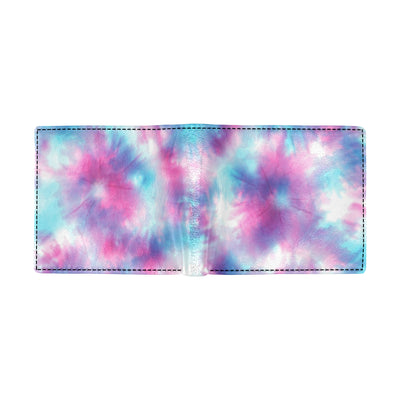 Tie Dye Blue Pink Men's ID Card Wallet