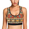 Native Pattern Print Design A01 Sports Bra