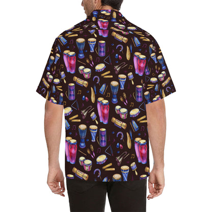 Percussion Neon Pattern Print Design 04 Men's Hawaiian Shirt
