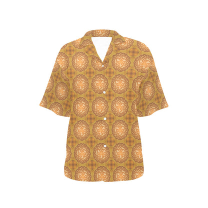 Celtic Pattern Print Design 01 Women's Hawaiian Shirt