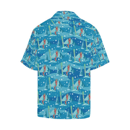 Snowboard Print Design LKS301 Men's Hawaiian Shirt