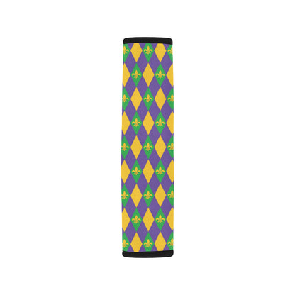 Mardi Gras Pattern Print Design 05 Car Seat Belt Cover