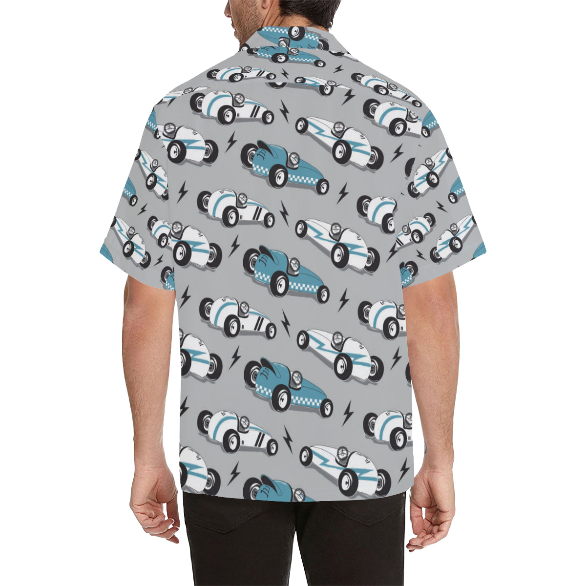Racing Vintage Pattern Print Design A02 Men's Hawaiian Shirt