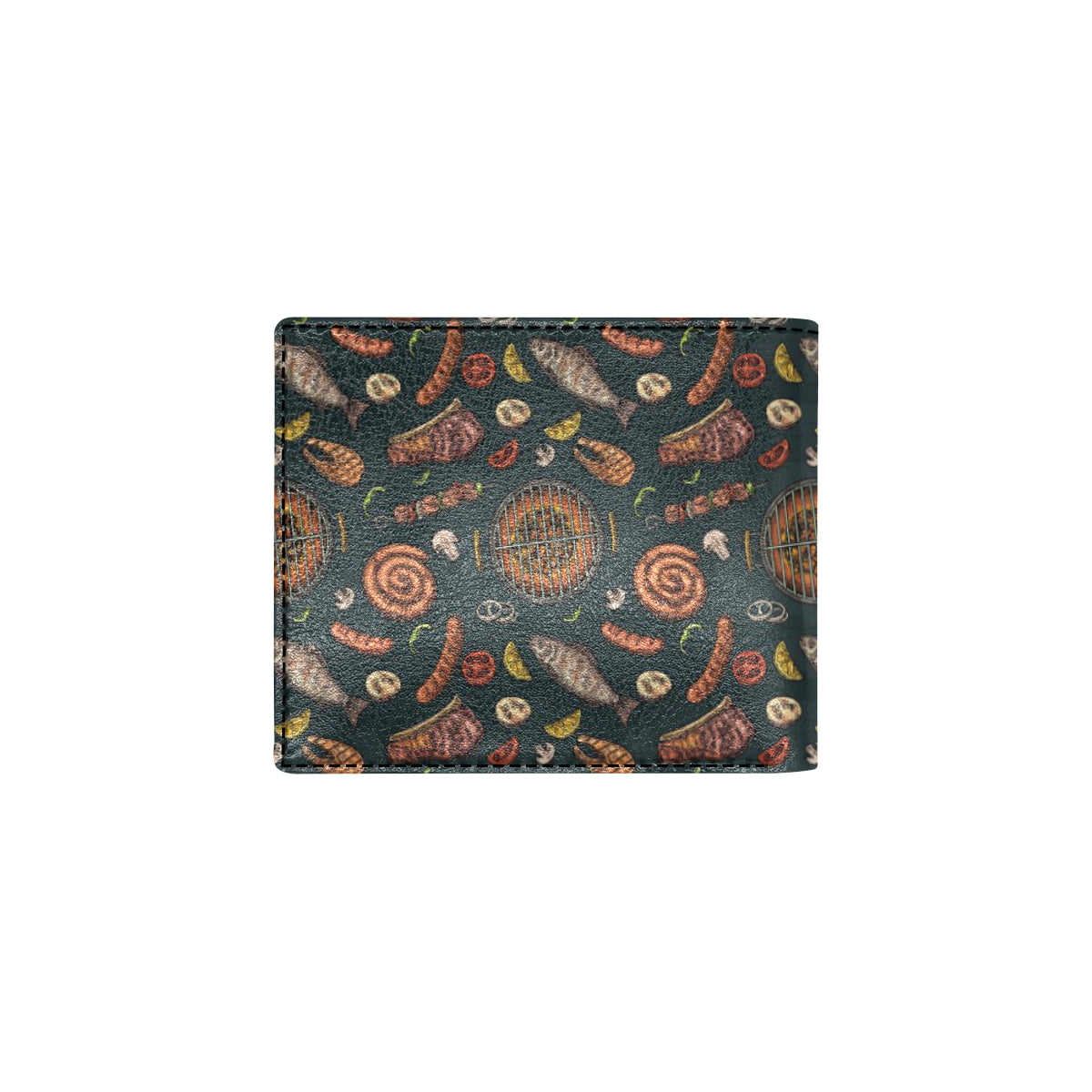 Barbecue Pattern Print Design 02 Men's ID Card Wallet