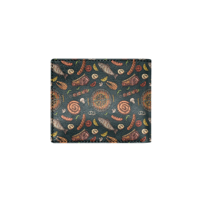 Barbecue Pattern Print Design 02 Men's ID Card Wallet