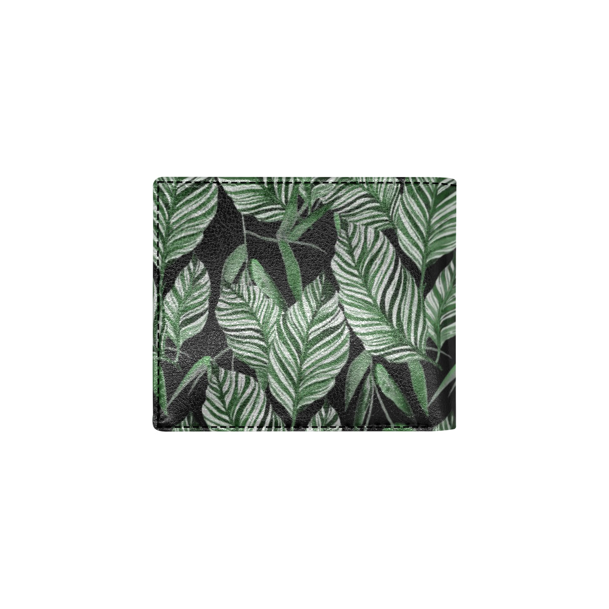 Palm Leaves Pattern Print Design PL09 Men's ID Card Wallet