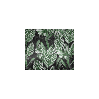 Palm Leaves Pattern Print Design PL09 Men's ID Card Wallet