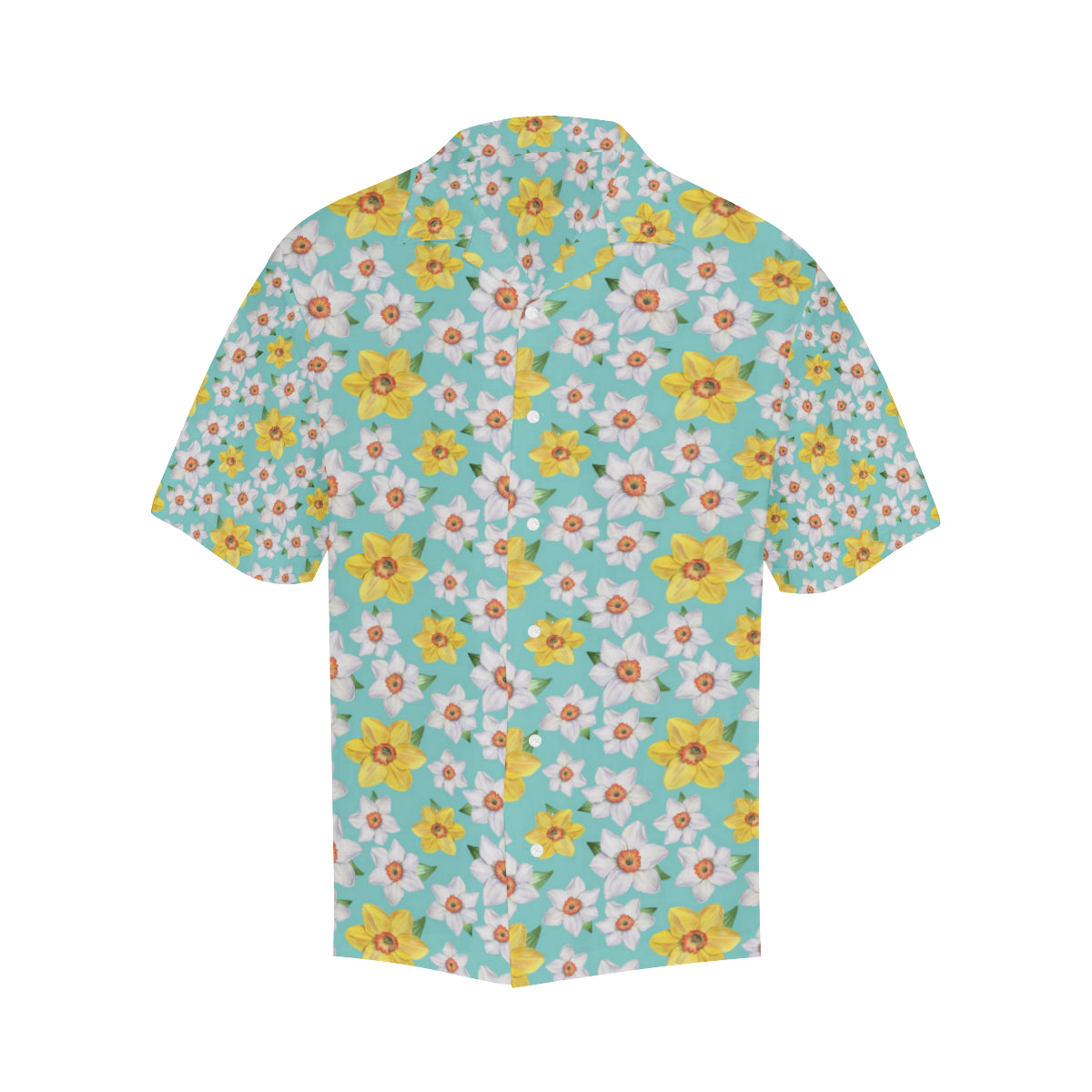 Daffodils Pattern Print Design 02 Men's Hawaiian Shirt