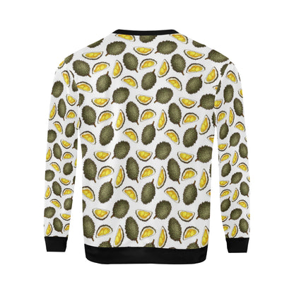Durian Pattern Print Design DR03 Men Long Sleeve Sweatshirt