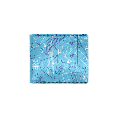 Math Pattern Print Design 02 Men's ID Card Wallet