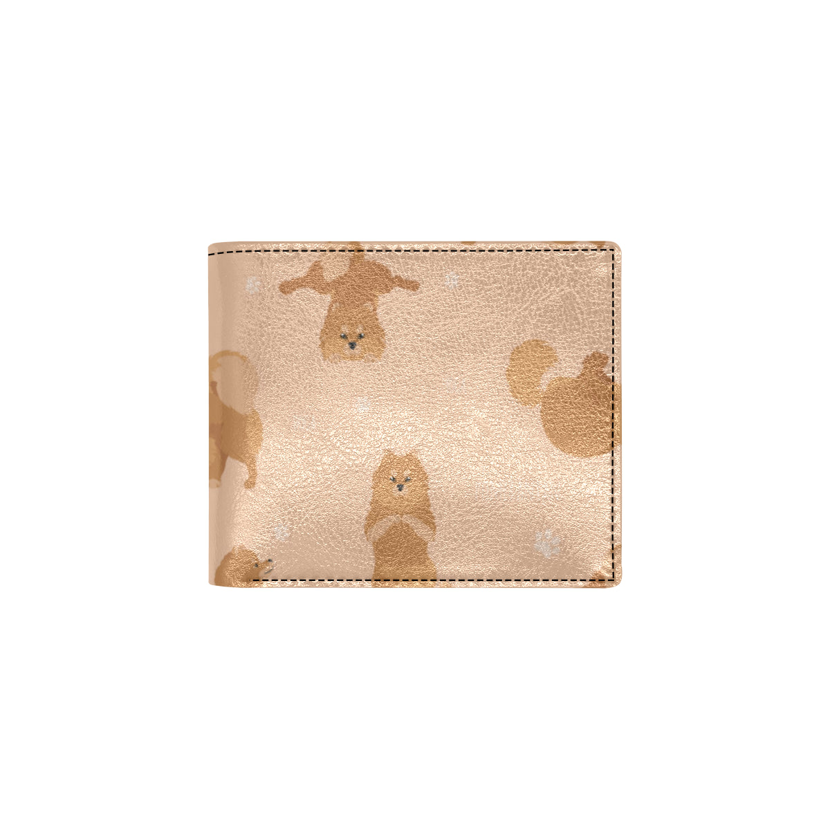Pomeranians Pattern Print Design A06 Men's ID Card Wallet