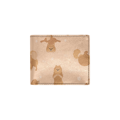 Pomeranians Pattern Print Design A06 Men's ID Card Wallet