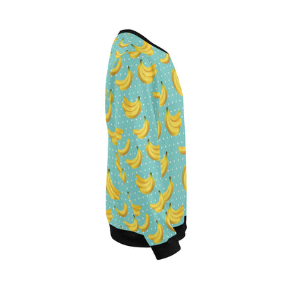 Banana Pattern Print Design BA02 Men Long Sleeve Sweatshirt