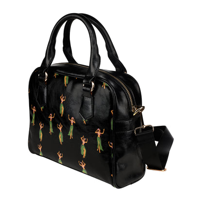 Hula Dancers Girl Pattern Print Design 01 Shoulder Handbag