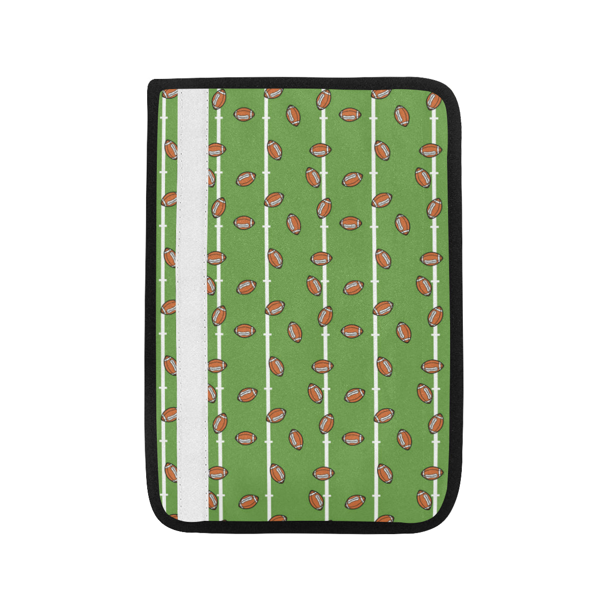 American Football on Field Themed Print Car Seat Belt Cover