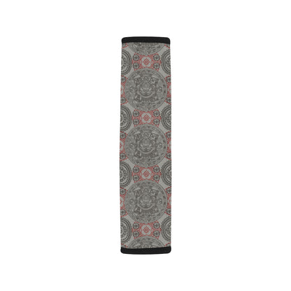 Calendar Aztec Pattern Print Design 04 Car Seat Belt Cover