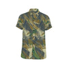 Military Camouflage Pattern Print Design 01 Men's Short Sleeve Button Up Shirt