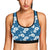 Hibiscus Pattern Print Design HB03 Sports Bra