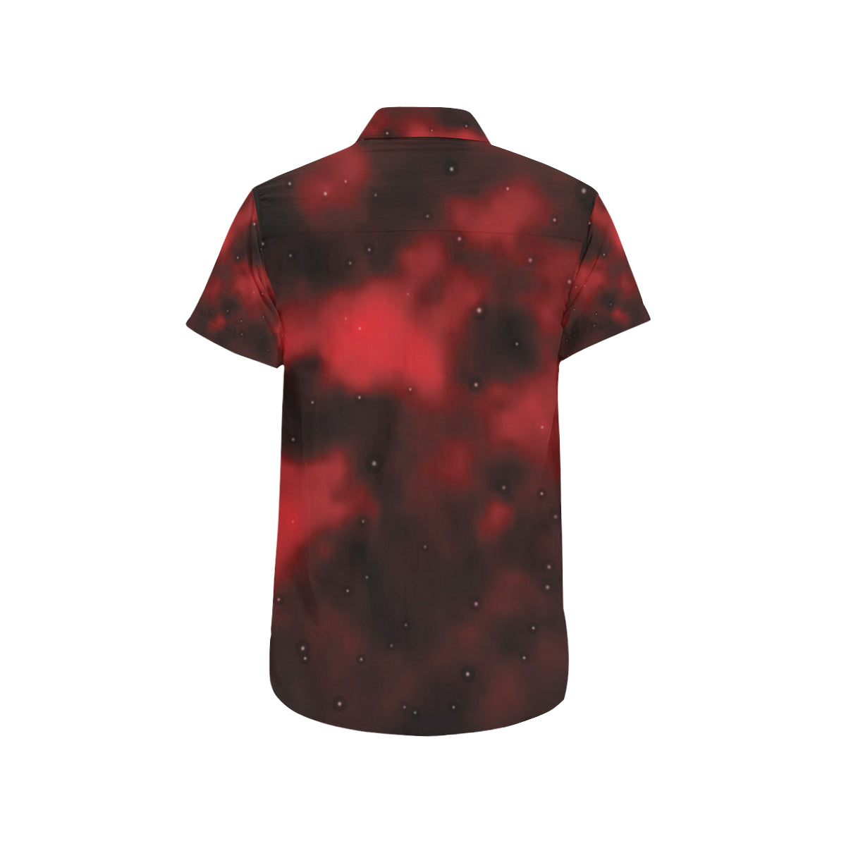 Nebula Pattern Print Design A03 Men's Short Sleeve Button Up Shirt