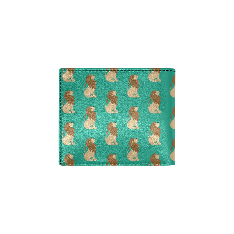 Lion Pattern Print Design 02 Men's ID Card Wallet