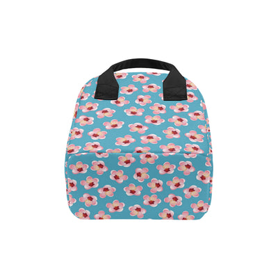 Cherry Blossom Pattern Print Design CB09 Insulated Lunch Bag