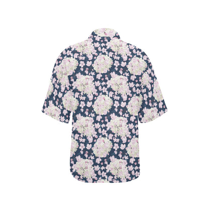 Sakura Print Design LKS305 Women's Hawaiian Shirt