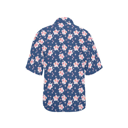 Sakura Print Design LKS306 Women's Hawaiian Shirt