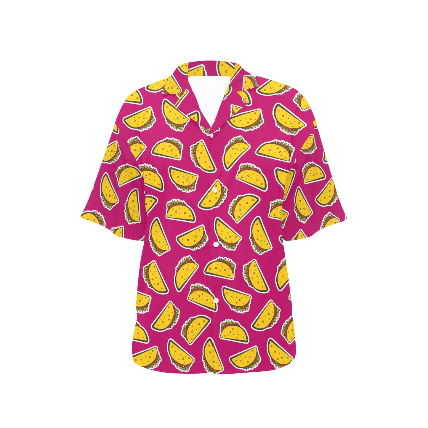 Taco Pattern Print Design TC01 Women's Hawaiian Shirt