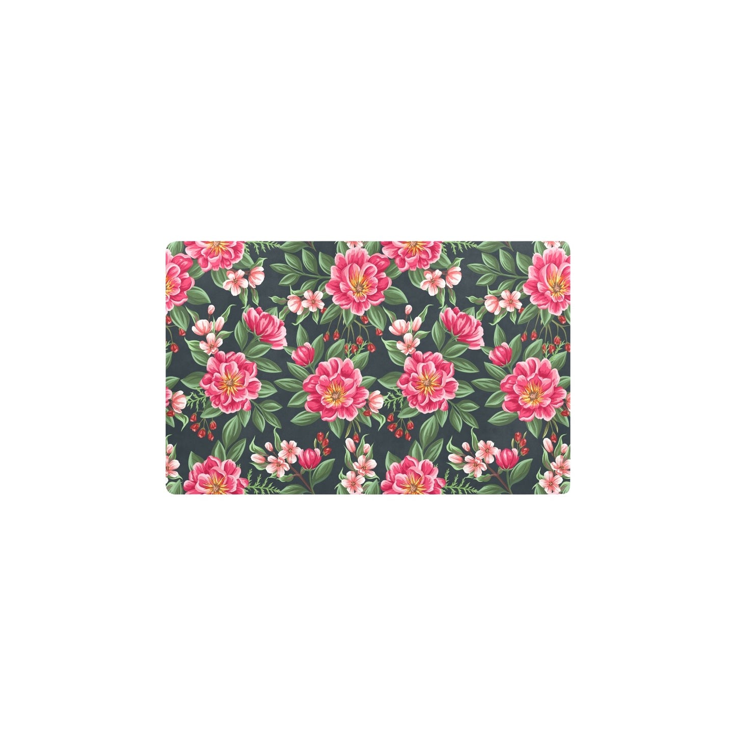 Summer Floral Pattern Print Design SF06 Kitchen Mat